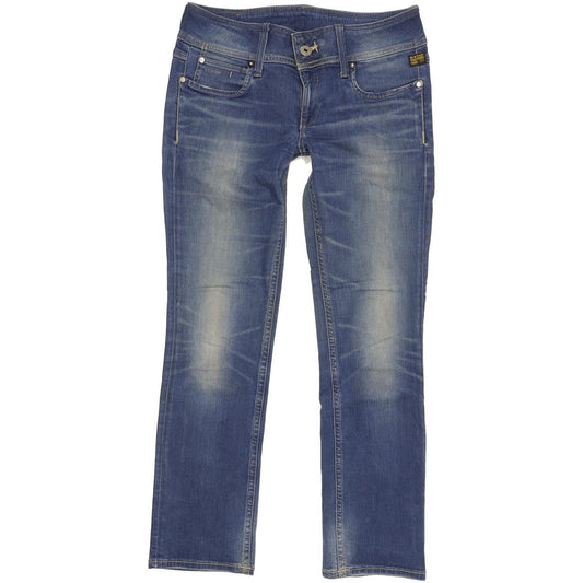 G-Star Ford Women Blue Straight Slim Stretch Jeans W30 L30