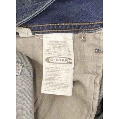 G-Star Ford Women Blue Straight Slim Stretch Jeans W30 L30