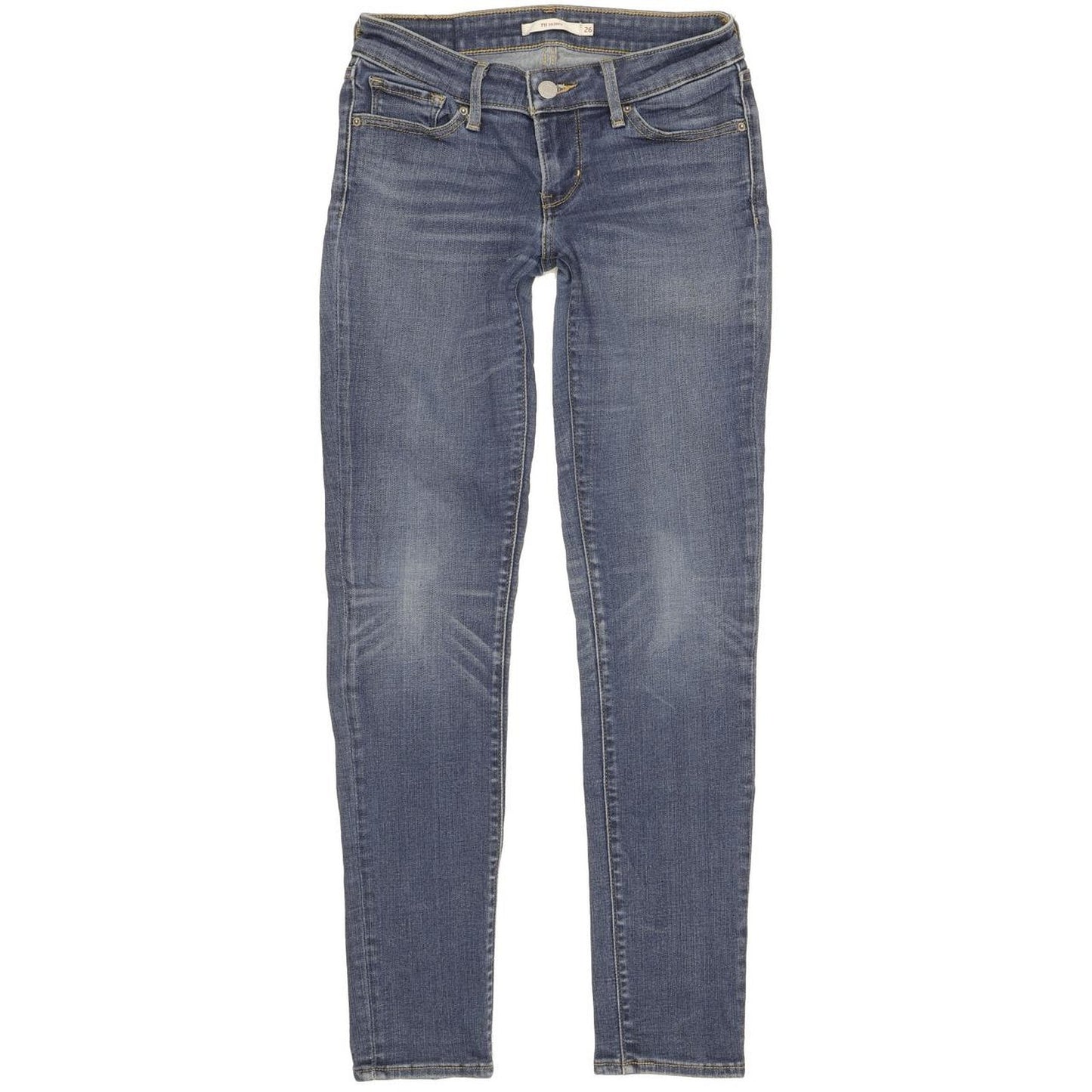 Levi's 711 Women Blue Skinny Slim Stretch Jeans W26 L29