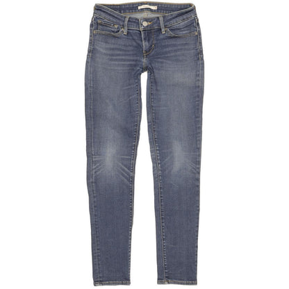 Levi's 711 Women Blue Skinny Slim Stretch Jeans W26 L29