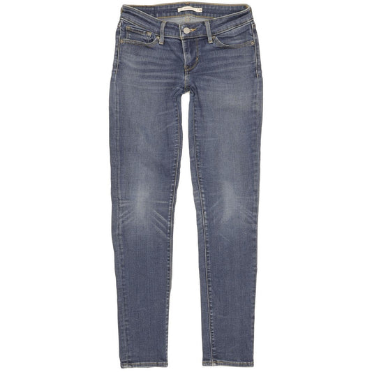 Levi's 711 Women Blue Skinny Slim Stretch Jeans W26 L29