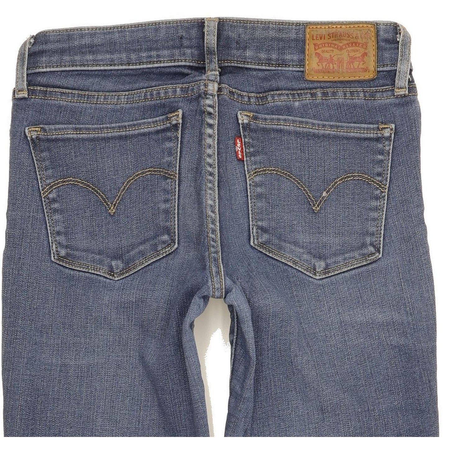 Levi's 711 Women Blue Skinny Slim Stretch Jeans W26 L29