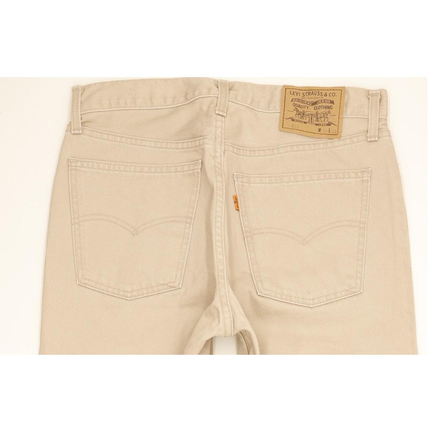 Levi's 615 Men Beige Straight Regular Jeans W33 L32