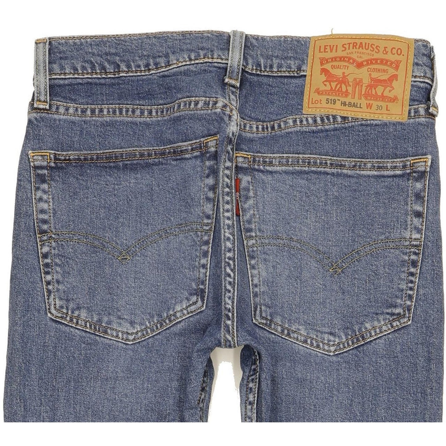 Levi's 519 Hi-Ball Men Blue Skinny Slim Jeans W30 L29