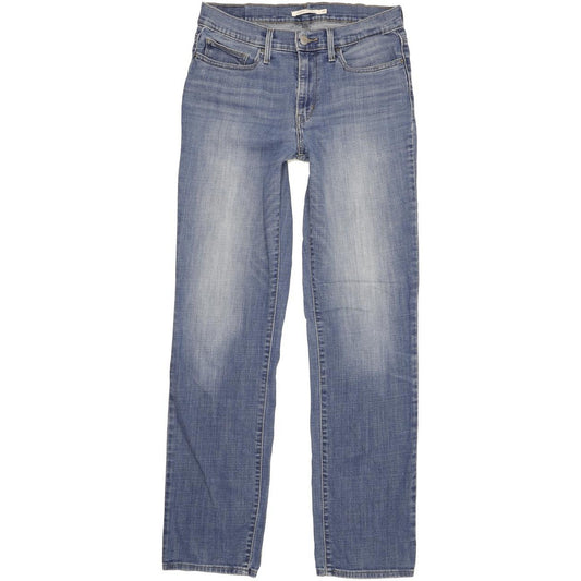 Levi's Slimming Women Blue Straight Slim Stretch Jeans W30 L34