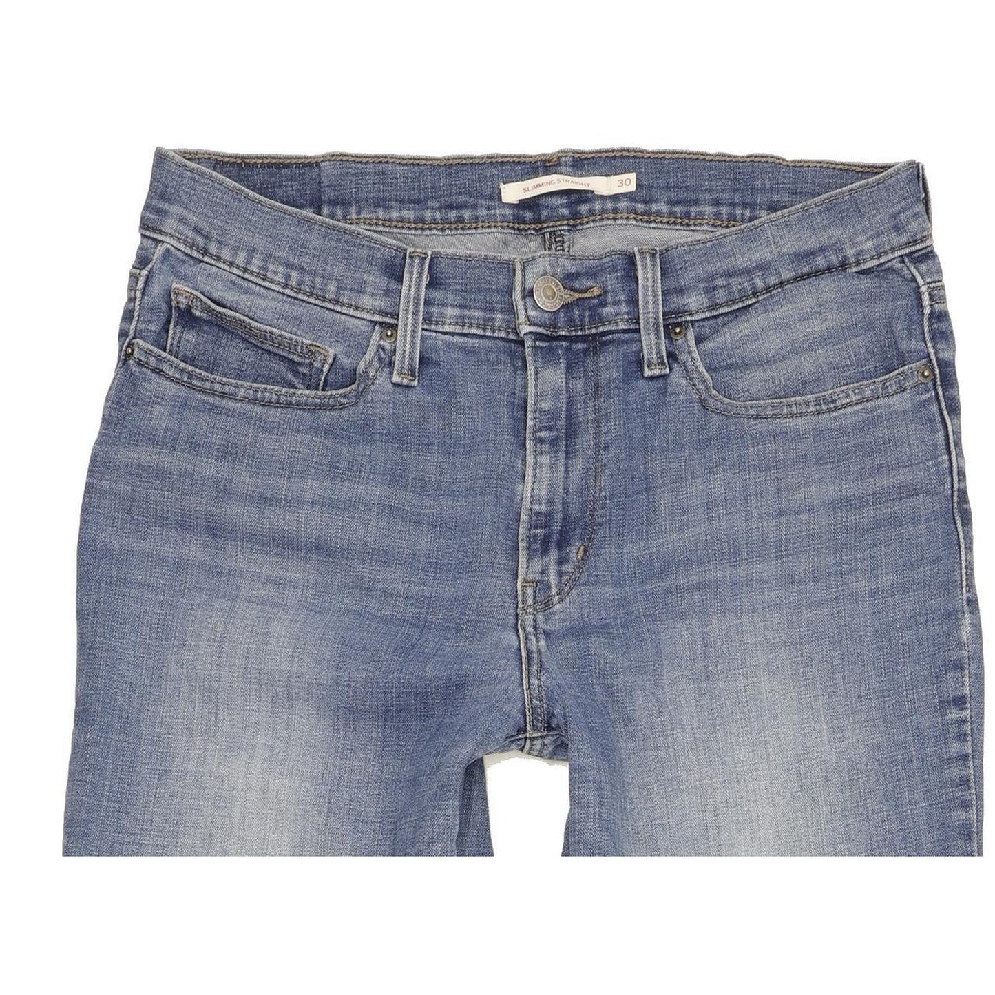 Levi's Slimming Women Blue Straight Slim Stretch Jeans W30 L34