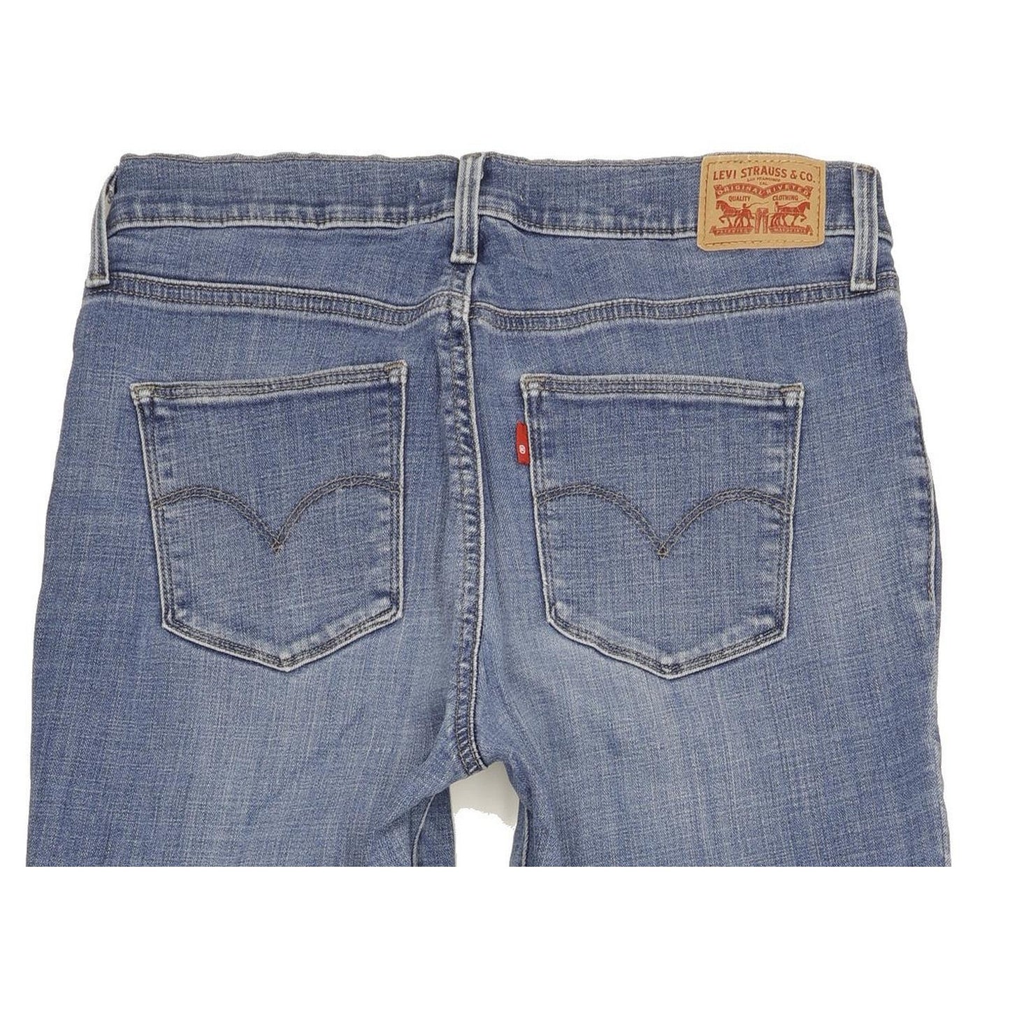 Levi's Slimming Women Blue Straight Slim Stretch Jeans W30 L34
