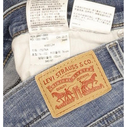 Levi's Slimming Women Blue Straight Slim Stretch Jeans W30 L34