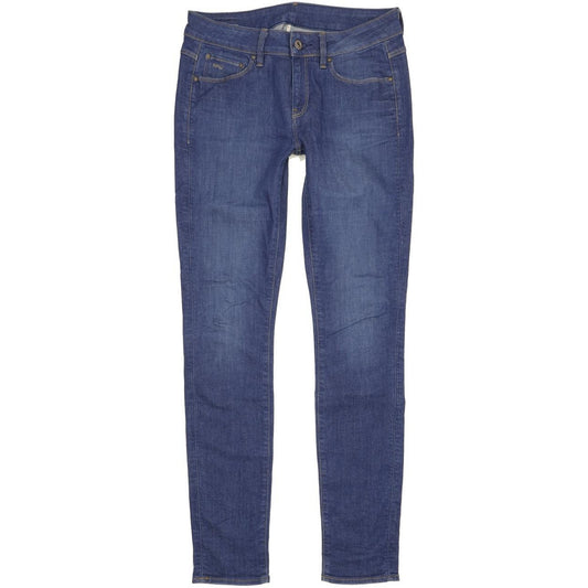 G-Star 3301 Contour High Women Blue Skinny Slim Stretch Jeans W28 L32