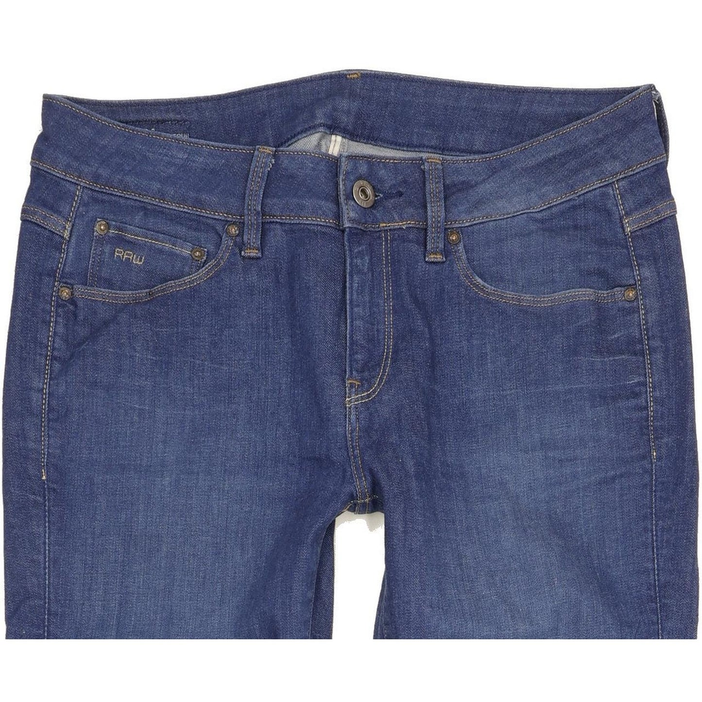 G-Star 3301 Contour High Women Blue Skinny Slim Stretch Jeans W28 L32