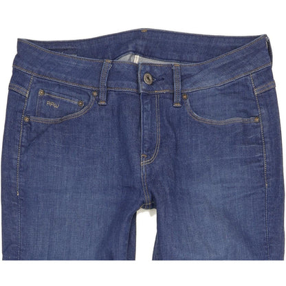 G-Star 3301 Contour High Women Blue Skinny Slim Stretch Jeans W28 L32