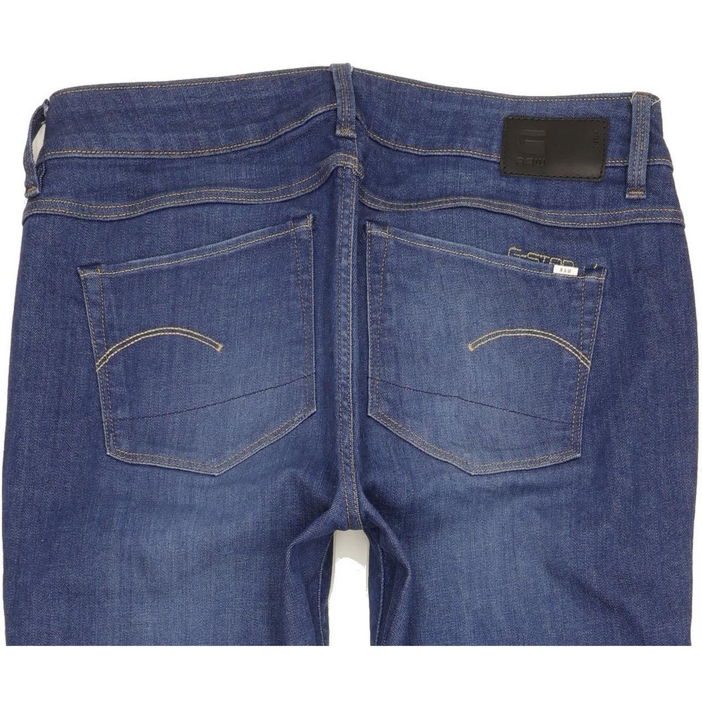 G-Star 3301 Contour High Women Blue Skinny Slim Stretch Jeans W28 L32