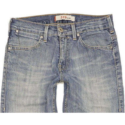 Levi's 519 Men Blue Straight Slim Stretch Jeans W29 L32