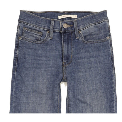 Levi's Slimming Women Blue Straight Slim Stretch Jeans W24 L30