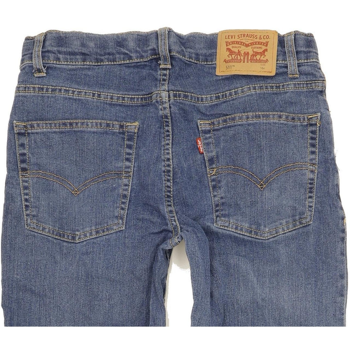 Levi's 511 Kids Blue Straight Slim Stretch Jeans W26 L29