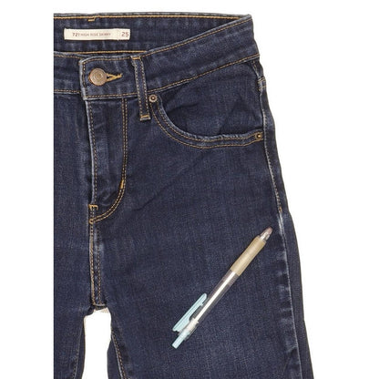 Levi's 721 Women Blue Skinny Slim Stretch Jeans W25 L29