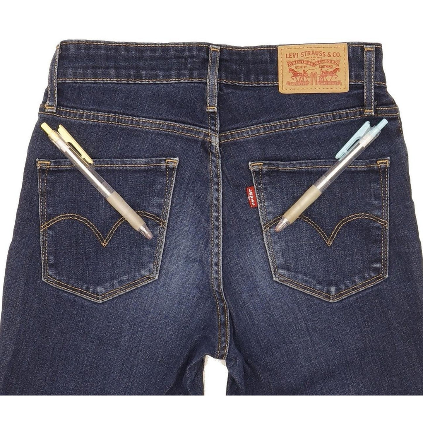 Levi's 721 Women Blue Skinny Slim Stretch Jeans W25 L29