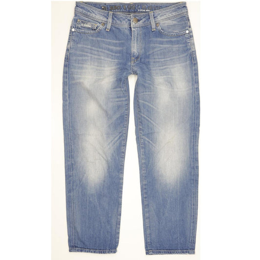 G-Star New Reese Kate Women Blue Tapered Loose Jeans W26 L27
