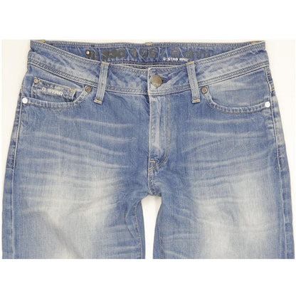 G-Star New Reese Kate Women Blue Tapered Loose Jeans W26 L27