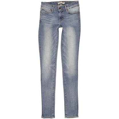 Levi's 711 Women Blue Skinny Slim Stretch Jeans W27 L34
