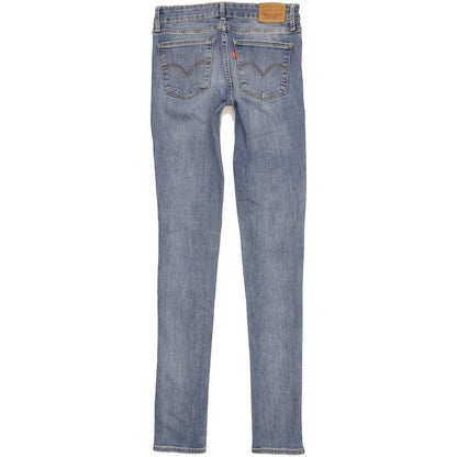 Levi's 711 Women Blue Skinny Slim Stretch Jeans W27 L34