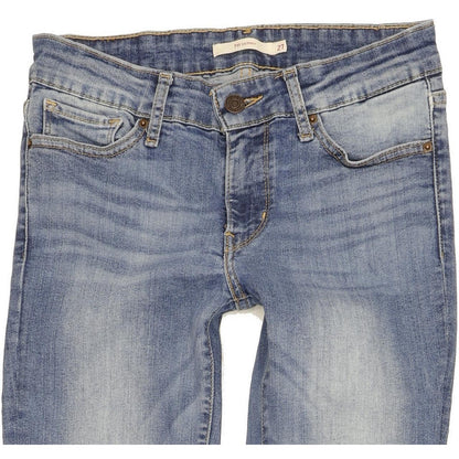 Levi's 711 Women Blue Skinny Slim Stretch Jeans W27 L34