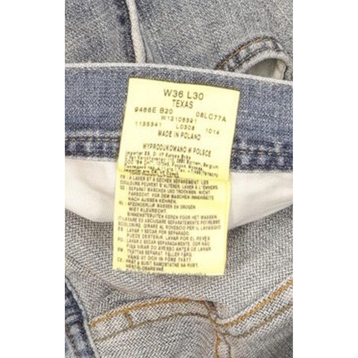 Wrangler Texas Men Blue Straight Regular Jeans W36 L31