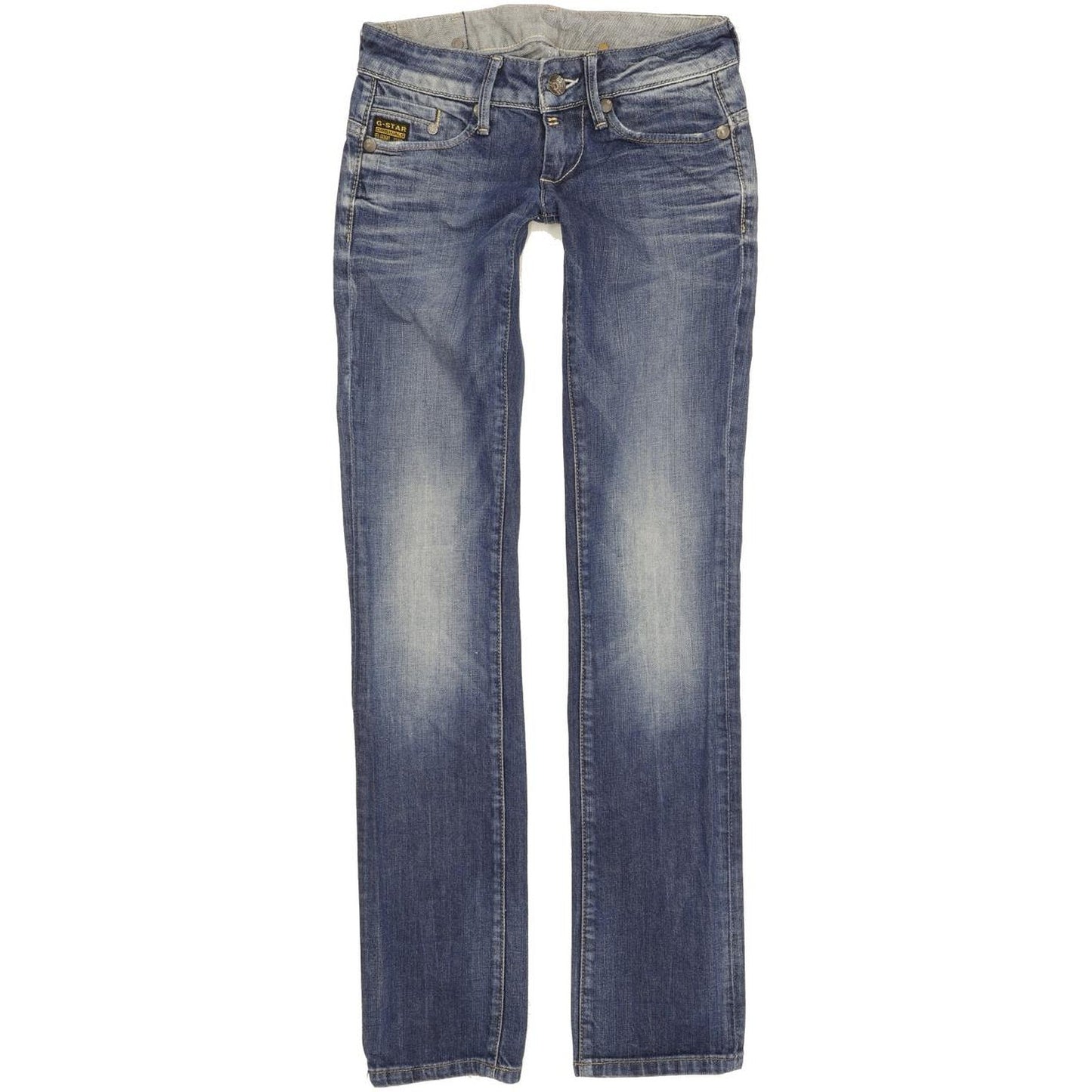 G-Star Midge Women Blue Straight Slim Stretch Jeans W25 L32