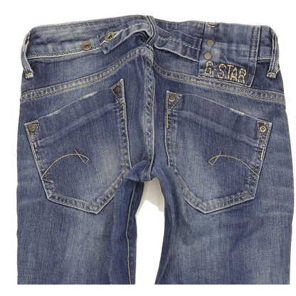 G-Star Midge Women Blue Straight Slim Stretch Jeans W25 L32