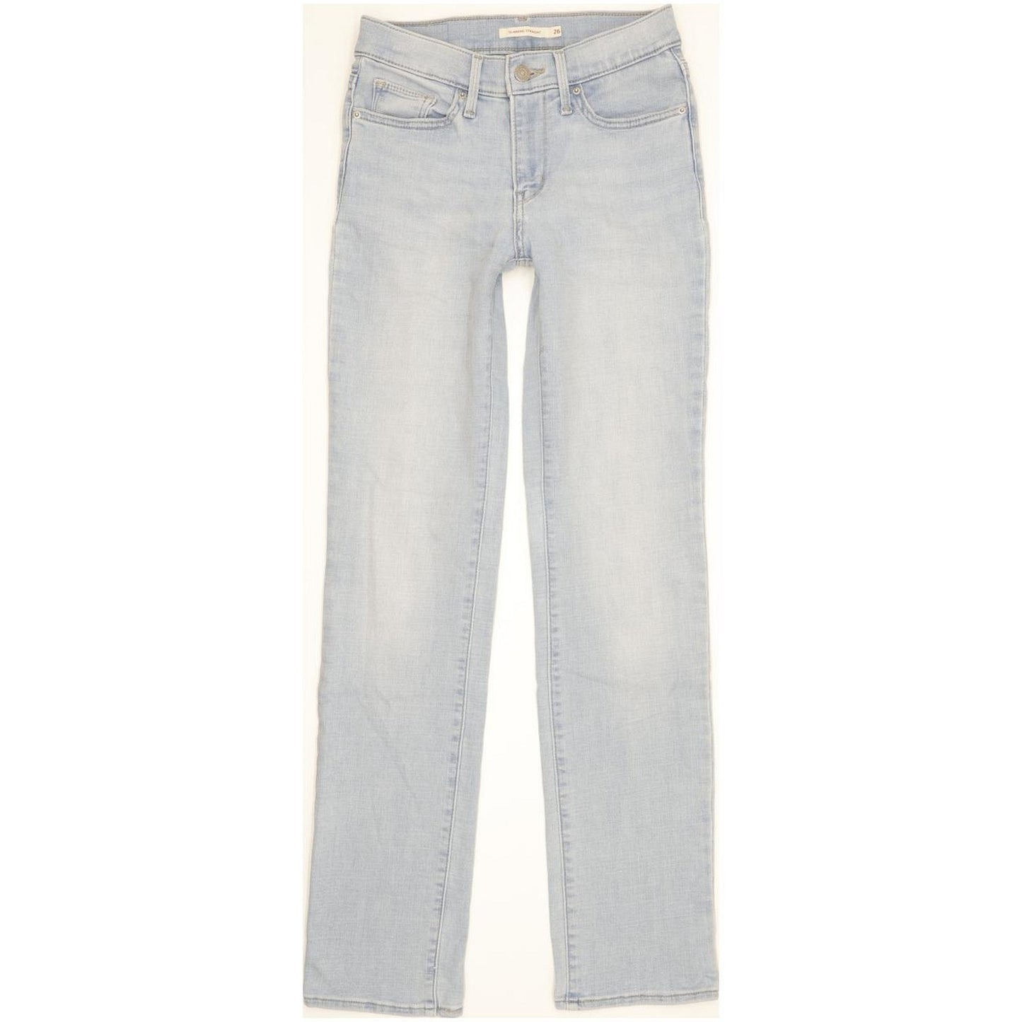 Levi's Slimming Women Blue Straight Slim Stretch Jeans W26 L31
