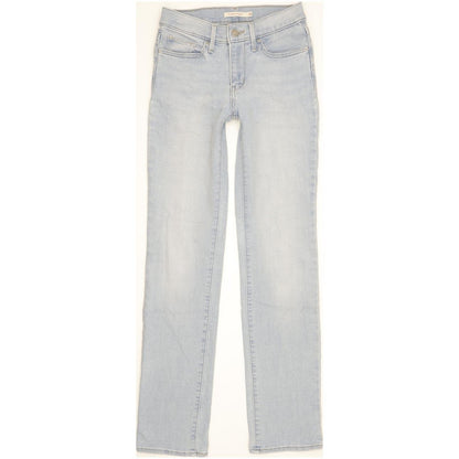 Levi's Slimming Women Blue Straight Slim Stretch Jeans W26 L31