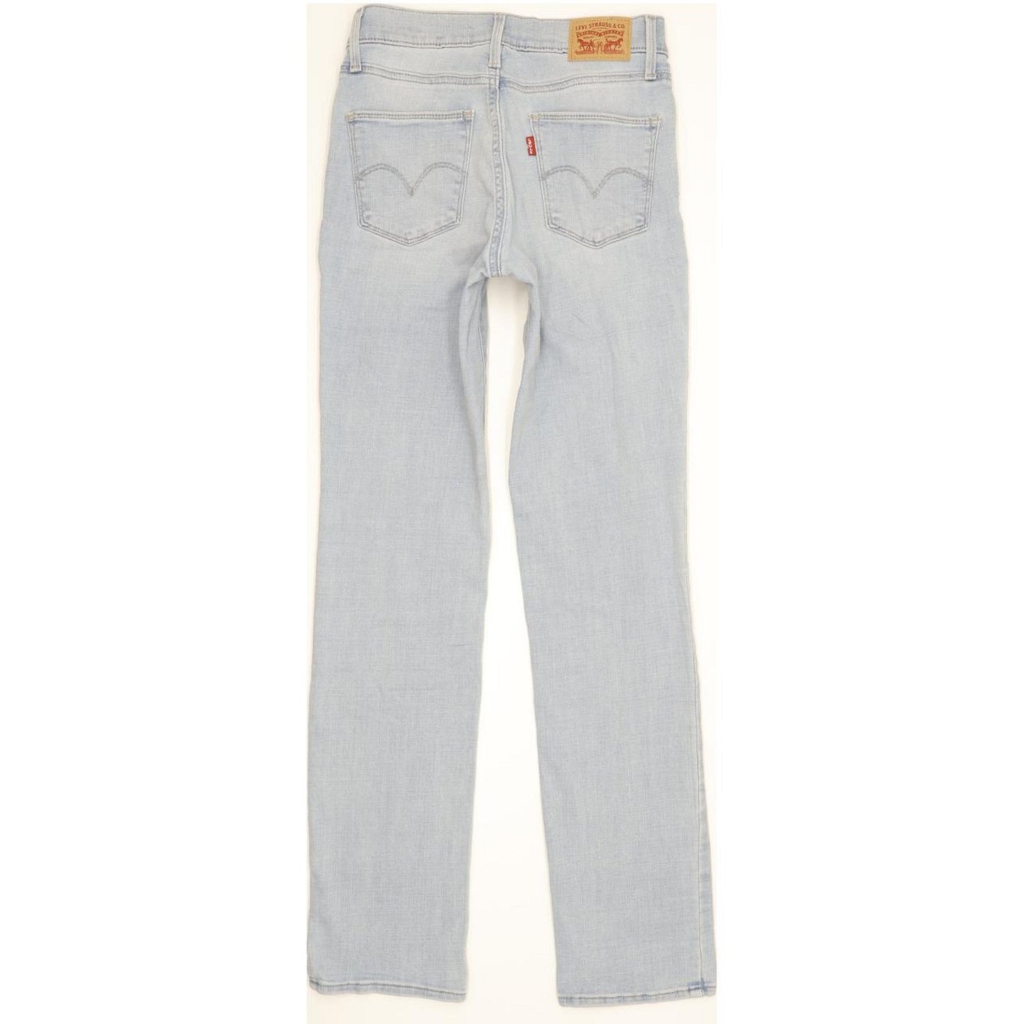 Levi's Slimming Women Blue Straight Slim Stretch Jeans W26 L31