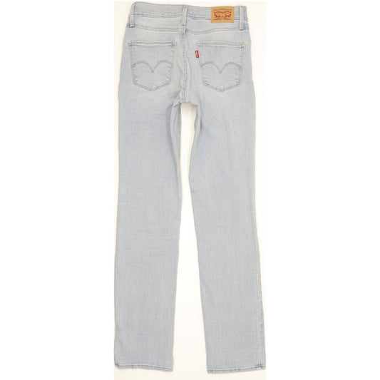 Levi's Slimming Women Blue Straight Slim Stretch Jeans W26 L31