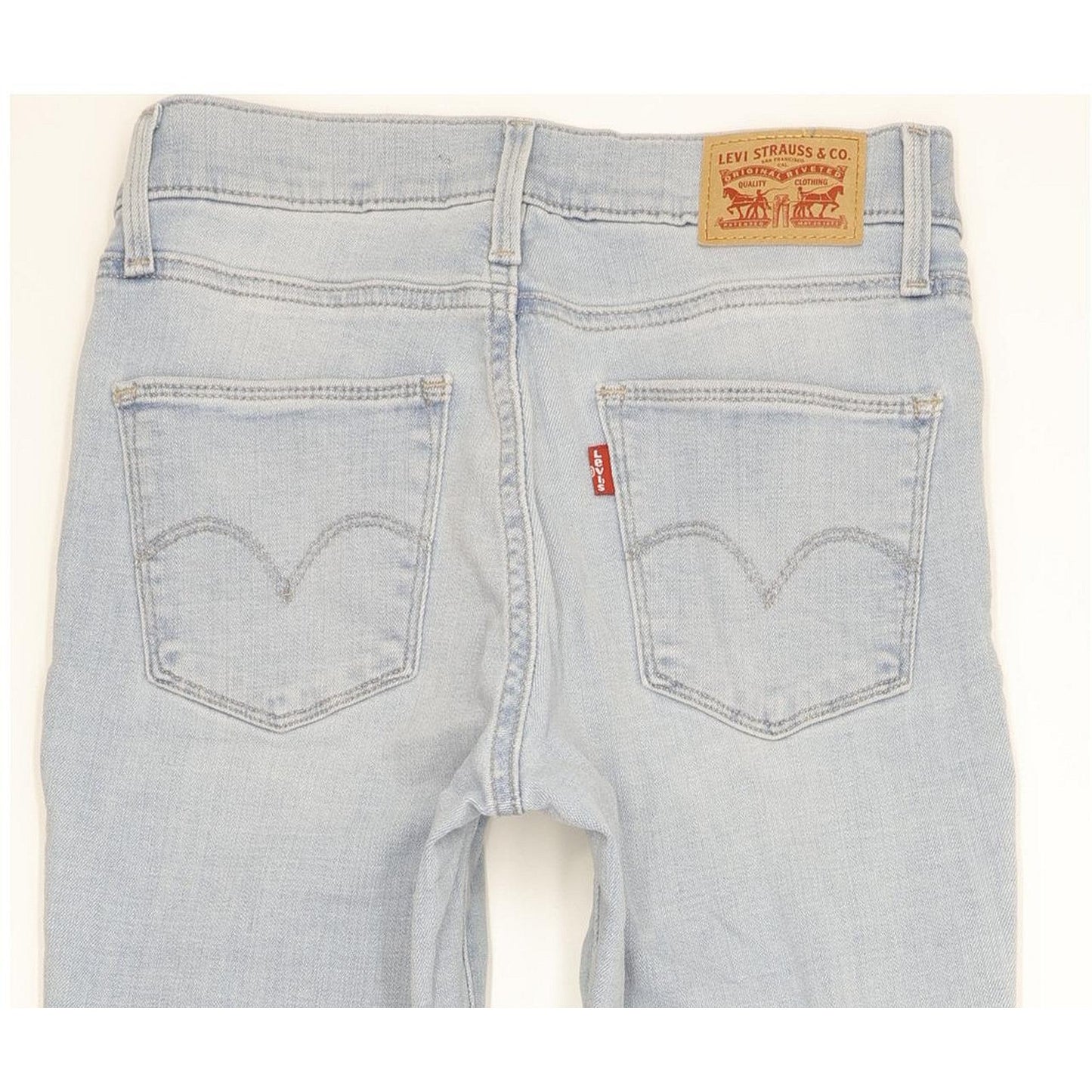 Levi's Slimming Women Blue Straight Slim Stretch Jeans W26 L31