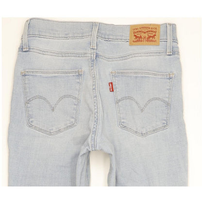 Levi's Slimming Women Blue Straight Slim Stretch Jeans W26 L31