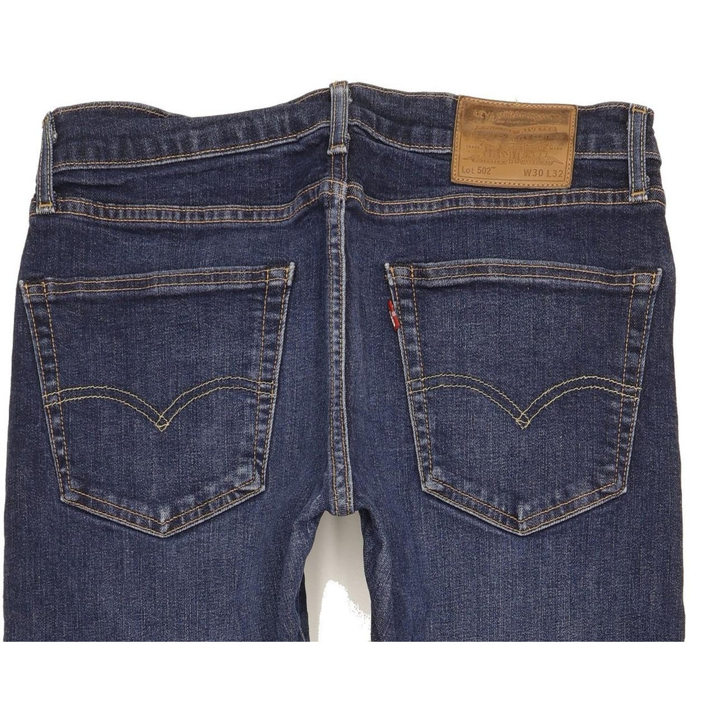 Levi's 502 Men Blue Tapered Regular Stretch Jeans W30 L30