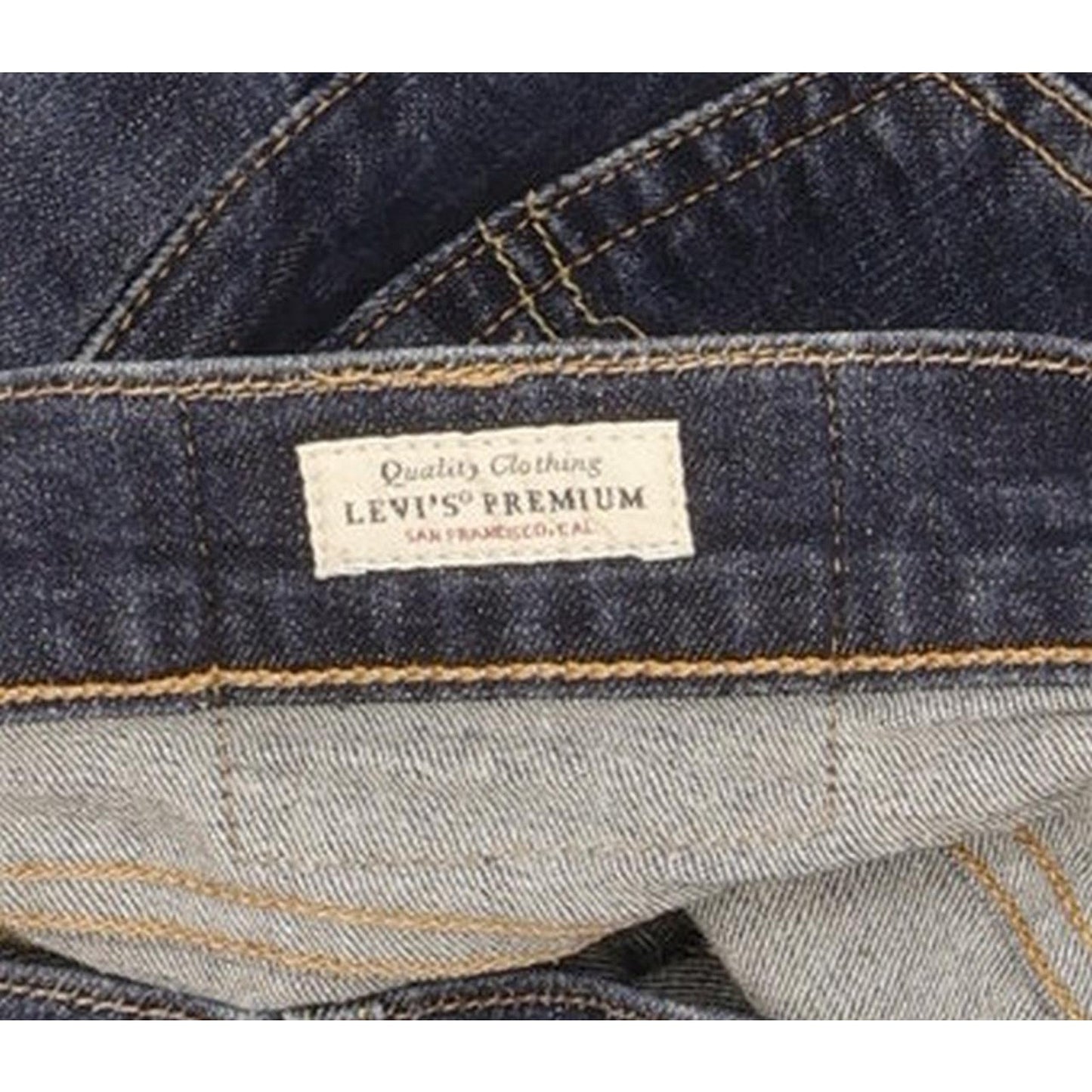 Levi's 502 Men Blue Tapered Regular Stretch Jeans W30 L30