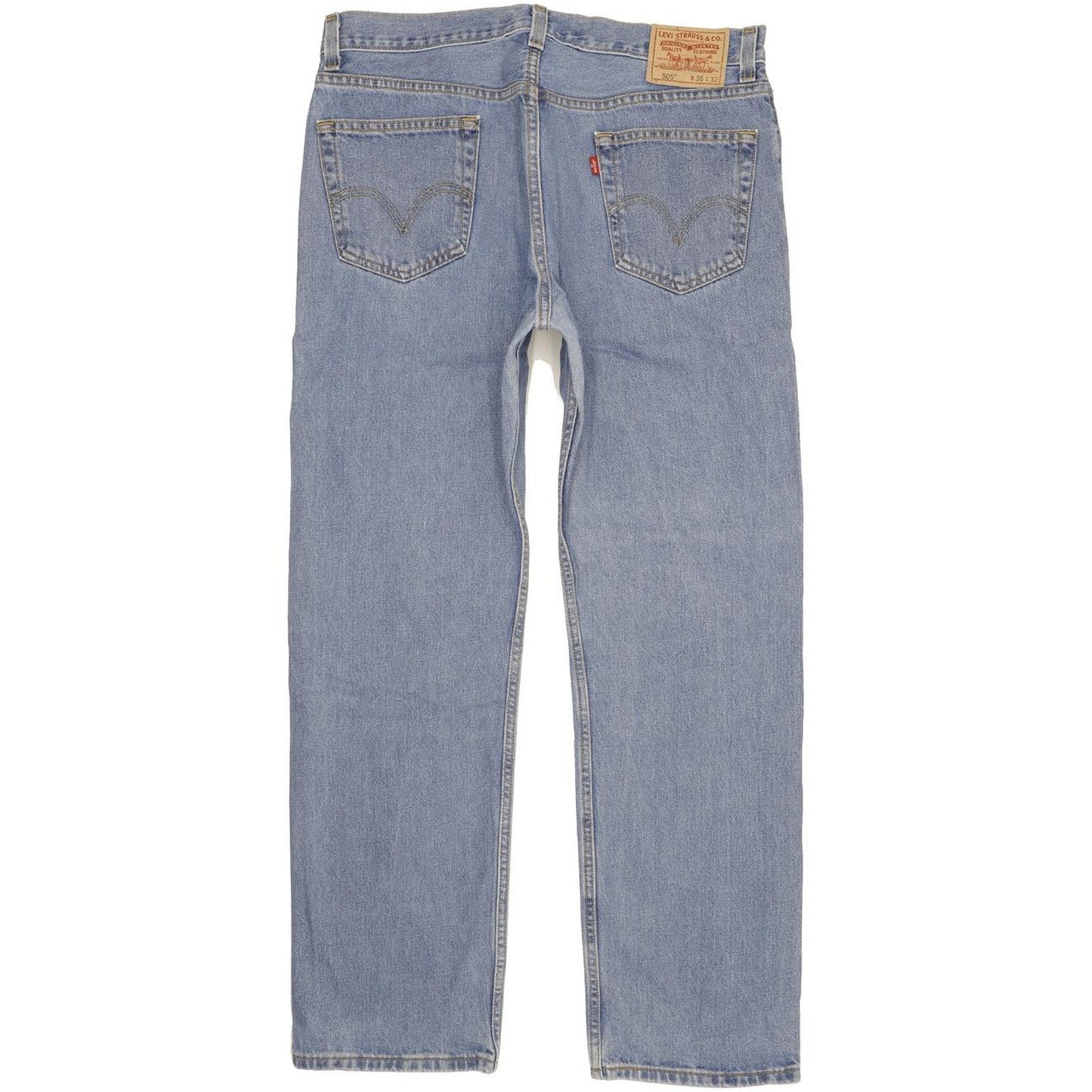 Levi's 505 Men Blue Straight Regular Jeans W36 L32