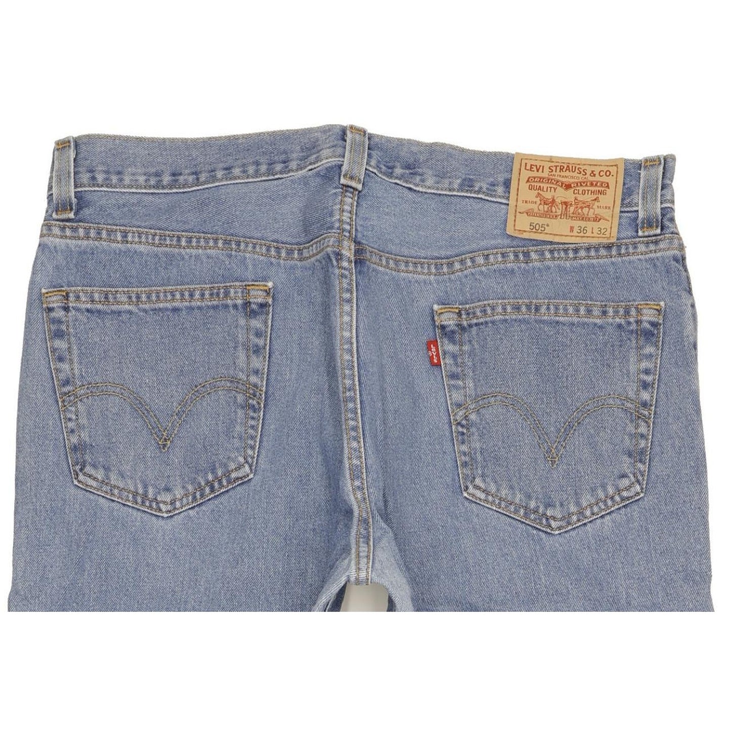Levi's 505 Men Blue Straight Regular Jeans W36 L32