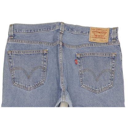 Levi's 505 Men Blue Straight Regular Jeans W36 L32