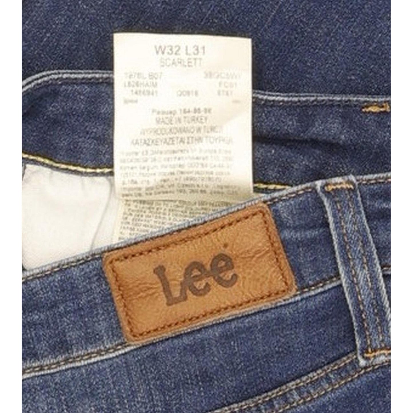Lee Scarlett Women Blue Skinny Slim Stretch Jeans W32 L28