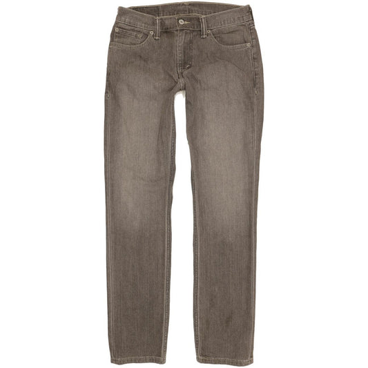 Levi's 511 Men Grey Straight Slim Stretch Jeans W30 L32