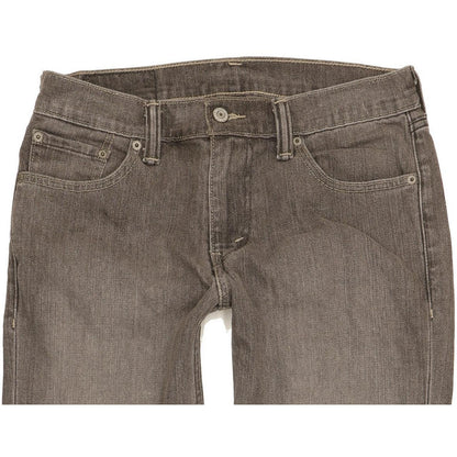 Levi's 511 Men Grey Straight Slim Stretch Jeans W30 L32