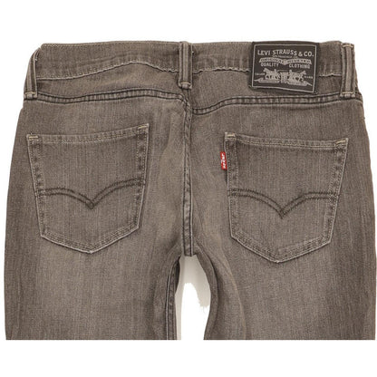 Levi's 511 Men Grey Straight Slim Stretch Jeans W30 L32