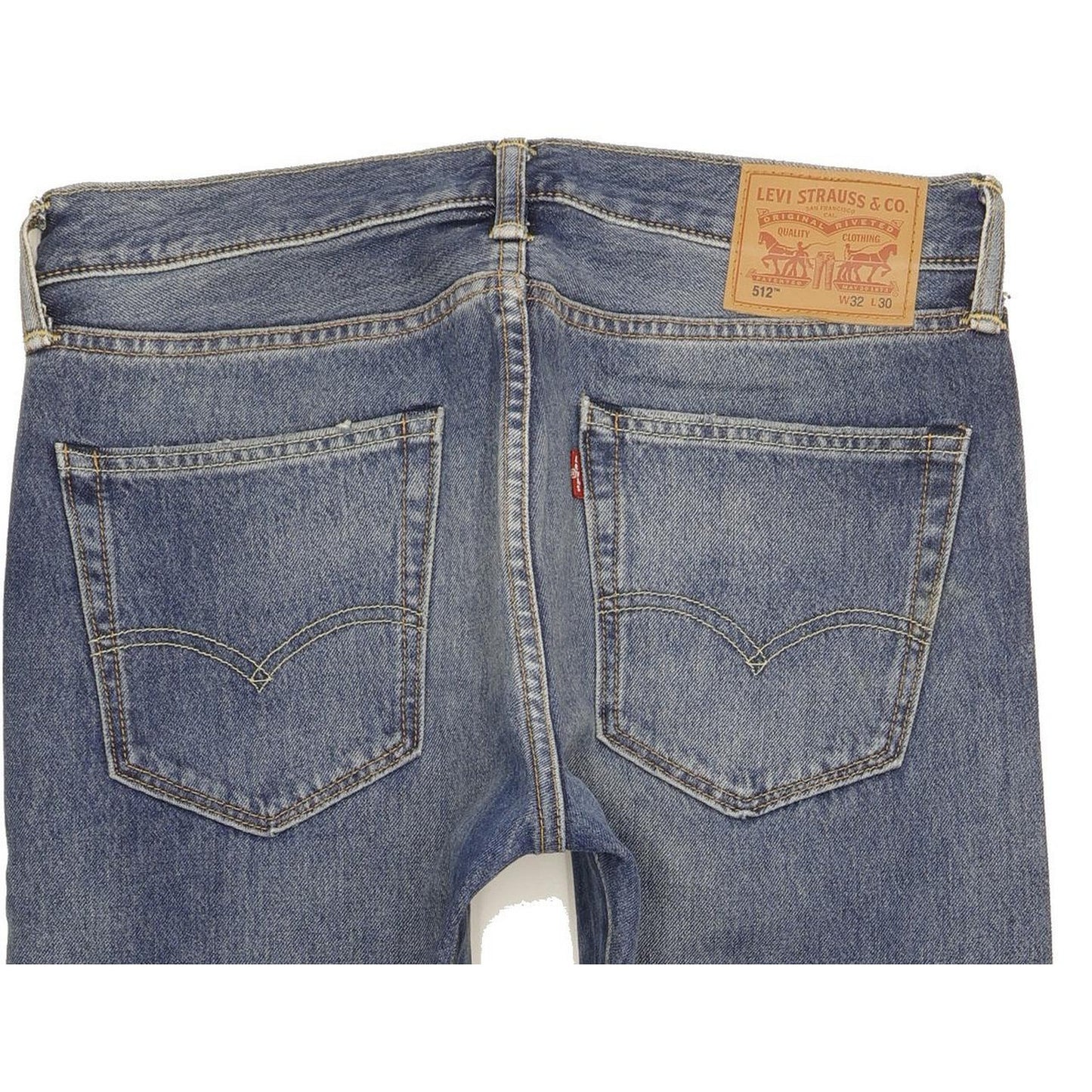 Levi's 512 Men Blue Tapered Slim Stretch Jeans W32 L29