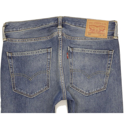 Levi's 512 Men Blue Tapered Slim Stretch Jeans W32 L29