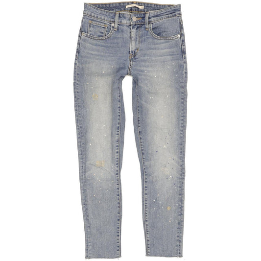 Levi's 721 Women Blue Skinny Slim Stretch Jeans W25 L26