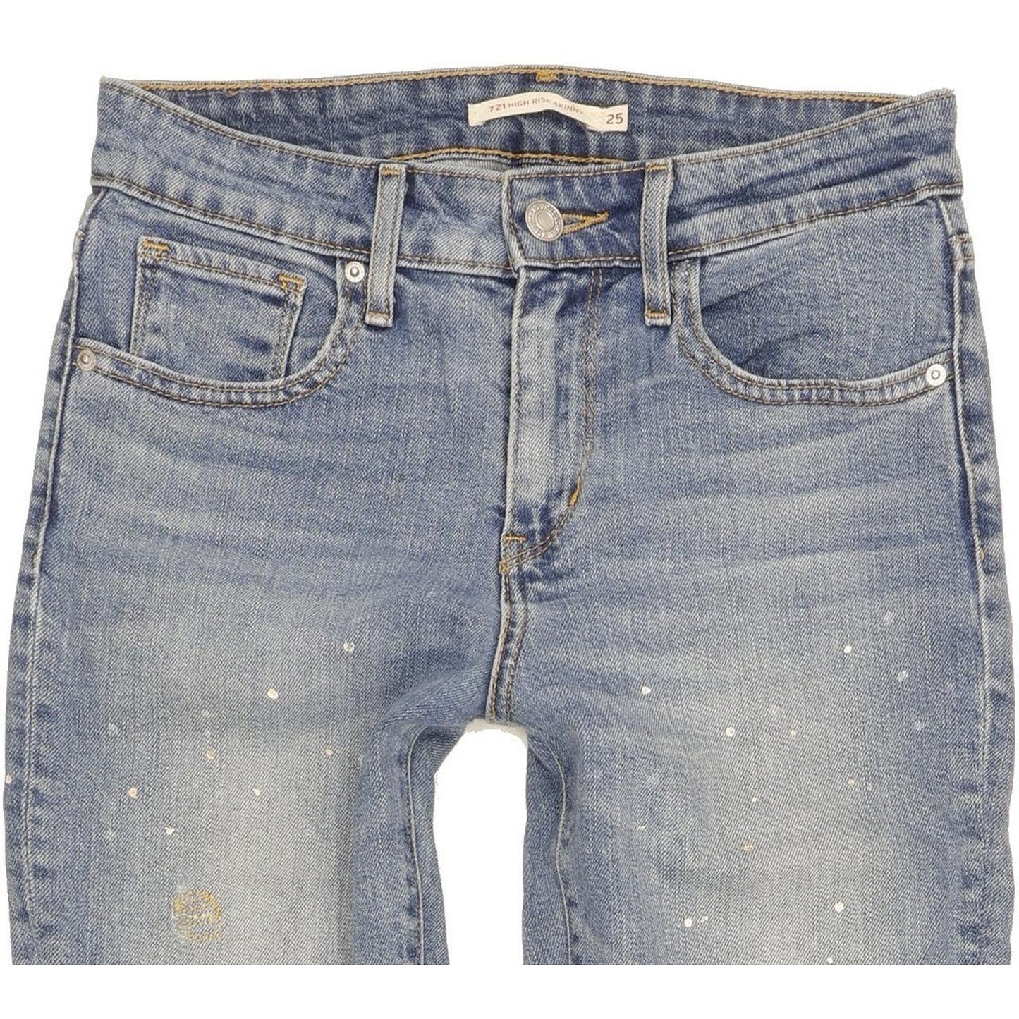 Levi's 721 Women Blue Skinny Slim Stretch Jeans W25 L26