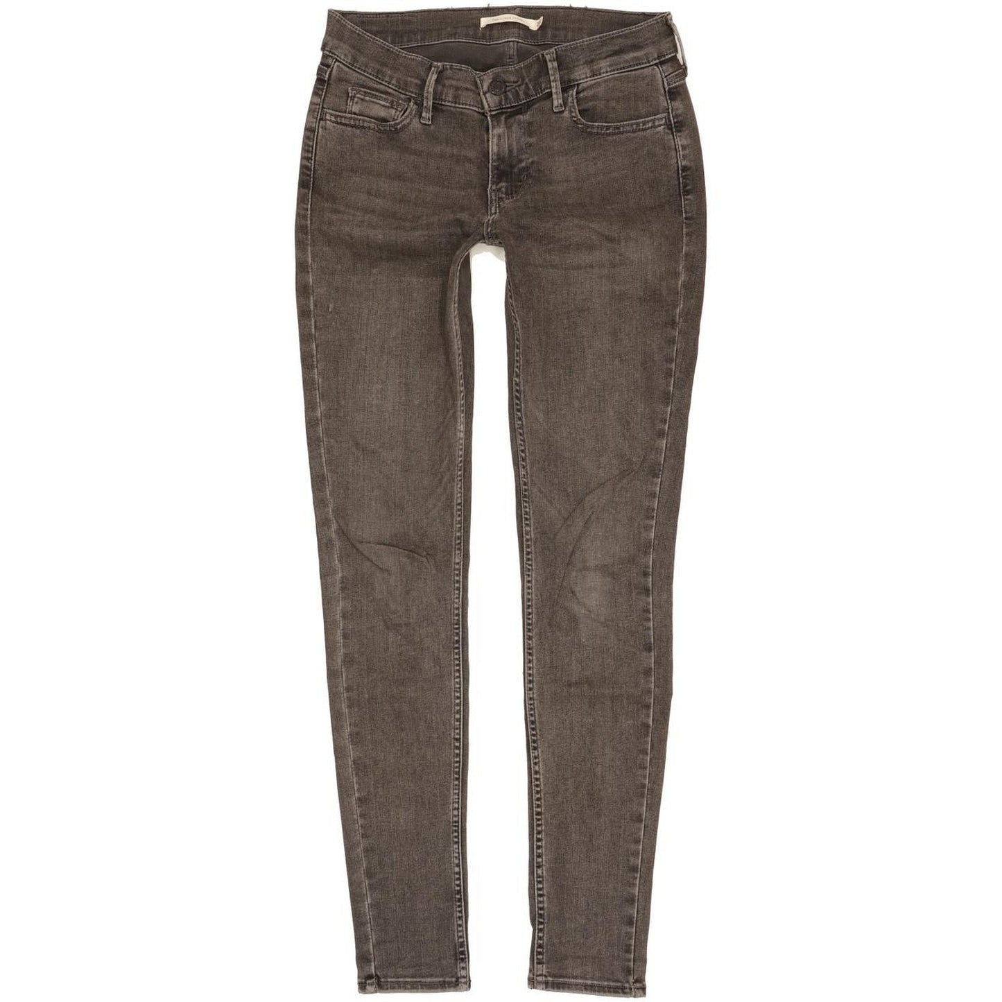 Levi's 710 Super Women Charcoal Skinny Slim Stretch Jeans W26 L30