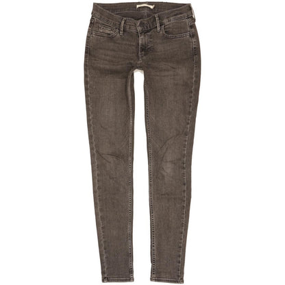 Levi's 710 Super Women Charcoal Skinny Slim Stretch Jeans W26 L30